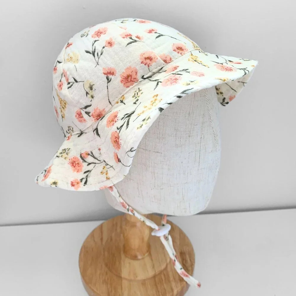 NWT Cute Baby & Toddler Girls Sun Hat Children's Summer Bucket Hats for Kids